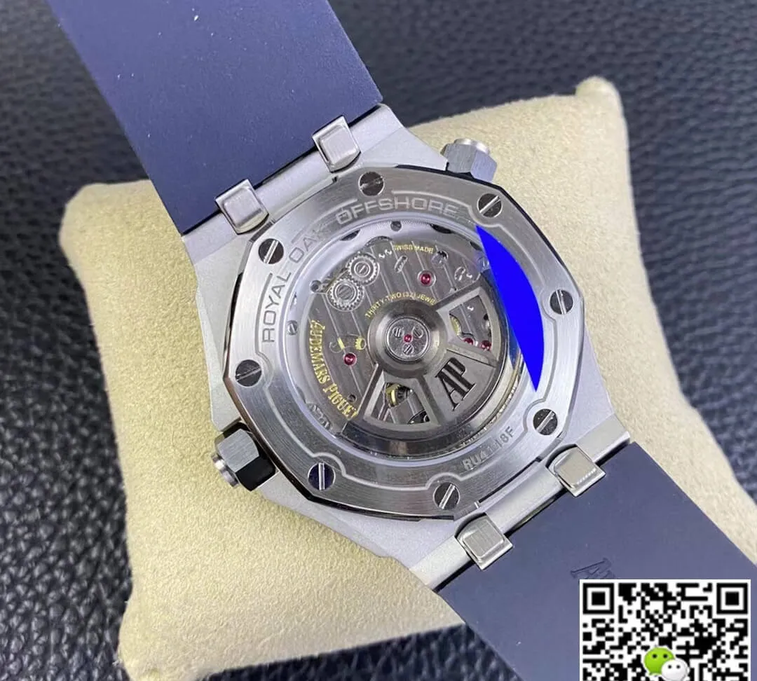 Audemars Piguet Royal Oak Offshore 15720ST.OO.A027CA.01 ZF Factory 1:1 Best Edition Replica Watch Blue Strap